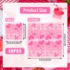 40 Count Pink Heart Napkins - 13 x 13 Inches Disposable Paper Napkins with Assorted Heart Designs for Valentine's Day, Romantic Dinners, Wedding Receptions, Engagement Parties Tableware Decorations view 2