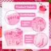 40 Count Pink Heart Napkins - 13 x 13 Inches Disposable Paper Napkins with Assorted Heart Designs for Valentine's Day, Romantic Dinners, Wedding Receptions, Engagement Parties Tableware Decorations view 3