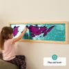 ODOXIA Sequin Sensory Wall Frame | Sensory Wall Sequin Flip Fabric for Kids | Daycare and School And Room Board view 2