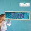 ODOXIA Sequin Sensory Wall Frame | Sensory Wall Sequin Flip Fabric for Kids | Daycare and School And Room Board view 4