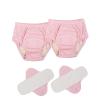 2 Pack Washable Incontinence Underwear for Men/Women, Reusable TPU Leak Proof Adult Cloth Diaper Nappy with Inserts for The Elderly, Bedridden, Postpartum (Pink-M) view 1