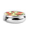 Summer Watermelon1 Print Pill Box 3 Compartment Small Pill Case with Mirror Pill Organizer for Outdoor Travel Pocket Purse view 3