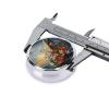 Artwork Print Pill Box 3 Compartment Small Pill Case with Mirror Pill Organizer for Outdoor Travel Pocket Purse view 4