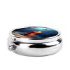Violin Poster Print Pill Box 3 Compartment Small Pill Case with Mirror Pill Organizer for Outdoor Travel Pocket Purse view 3