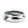 Stormy Sea Print Pill Box 3 Compartment Small Pill Case with Mirror Pill Organizer for Outdoor Travel Pocket Purse view 3