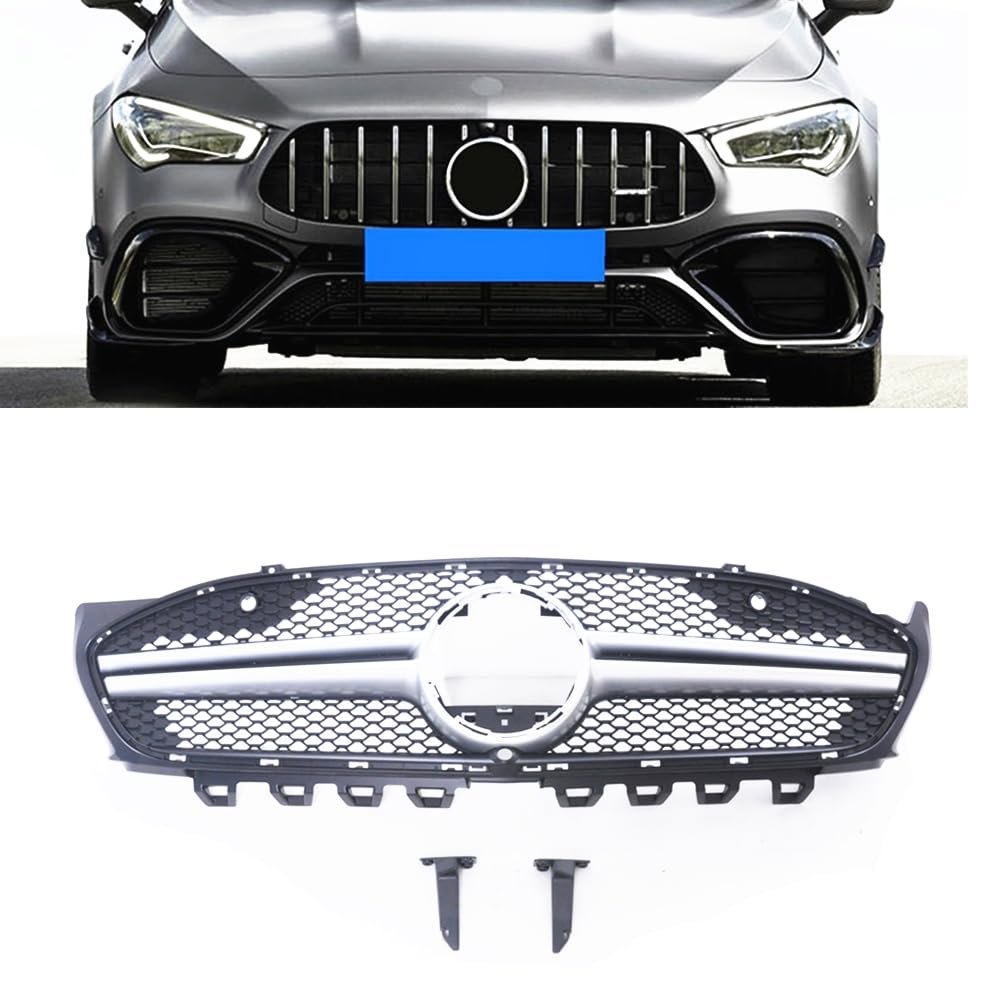 Front Bumper Grille For Benz W118 CLA 250 CLA 35 CLA45 2019-2022 Chrome AMG