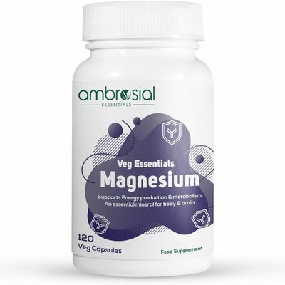 Ambrosial Magnesium Complex Food Supplement (Pack of 1-120 Capsules)