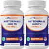 Vitamatic 2 Packs Nattokinase Supplement 4,000 FU Servings, 120 Delayed Released Capsules - Survives Stomach Acids - Non-GMO & Gluten Free - Made in The USA view 1