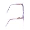 Calabria Ernest 4854 Cat-Eye Blue Light Blocking Reading Glasses +1.50 Lilac Purple Crystal Patterned Silver Men Women 51mm view 3