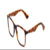 Calabria Ernest 4857 Cat-Eye Reading Glasses +2.25 Shiny Tiger Brown Yellow Orange Tortoise Havana Men Women 53mm view 1