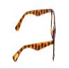 Calabria Ernest 4857 Cat-Eye Reading Glasses +2.25 Shiny Tiger Brown Yellow Orange Tortoise Havana Men Women 53mm view 4