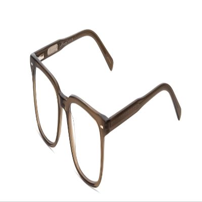 Calabria Ernest 4854 Cat-Eye Blue Light Blocking Reading Glasses +1.25 Olive Green Grey Crystal Smoke Men Women 54mm