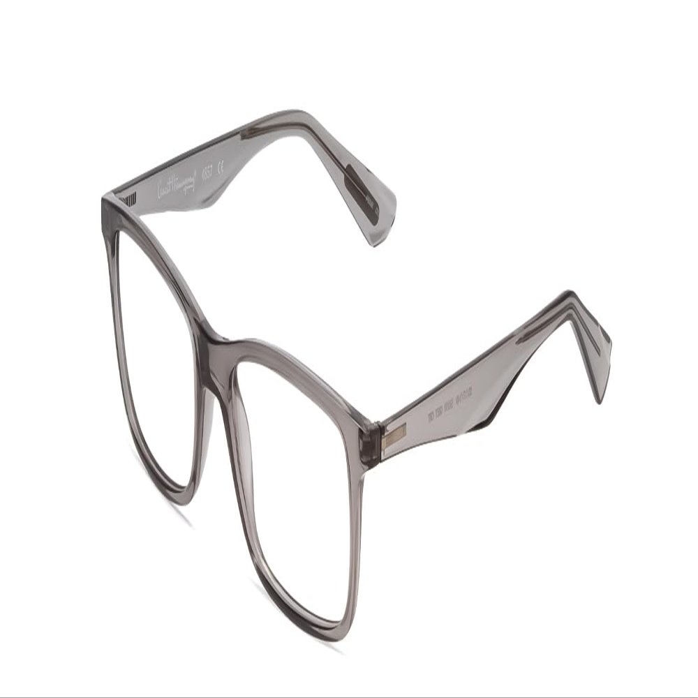 Calabria Ernest 4857 Cat-Eye Reading Glasses +1.75 Shiny Shadow Grey Crystal Men Women 56mm