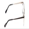 Calabria Ernest 4863 Rectangular Blue Light Filter Reading Glasses +2.75 Satin Gun Metal/Silver Geometric Pattern Men Women view 2