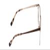 Calabria Ernest 4862 Cat-Eye Blue Light Blocking Reading Glasses +3.50 Satin Brown/Silver Geometric Pattern Men Women view 2