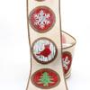 10 Yards Holiday Rustic Christmas Wired Ribbon, Christmas Tree Ribbon, Ribbon for Wreaths, 2.5 Wide Ribbon, Christmas Ribbon view 2