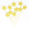 30PCS Glitter Little Star Cupcake Toppers Gold Star Cupcake Picks for Christmas Shower Birthday Wedding Party Favors Supplies view 1