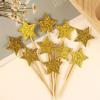 30PCS Glitter Little Star Cupcake Toppers Gold Star Cupcake Picks for Christmas Shower Birthday Wedding Party Favors Supplies view 4