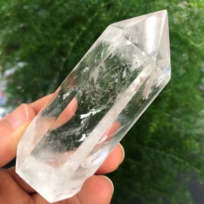YEAHSO 1pcs Natural Crystal White Clear Tower Point Reiki Stone Suitable for Furniture Decoration Ornaments (Color : 60-70mm, Size : 5pcs)