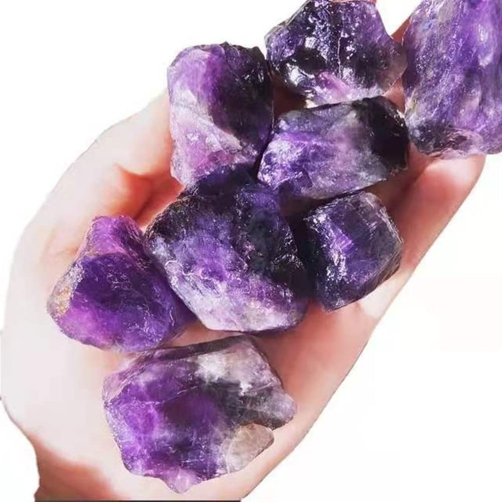 YEAHSO 200g Brazil Raw Amethyst Chunk Rough Stones Gifts,Natural Crystal Ornaments