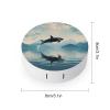 Killer Whale Orca Contact Lens Case Portable Cute Eye Contacts Travel Kit with Mirror Holder Box Container view 2