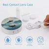 Killer Whale Orca Contact Lens Case Portable Cute Eye Contacts Travel Kit with Mirror Holder Box Container view 3