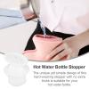 Didiseaon Hot Water Bottle Stopper, 3.5cm Small Plastic Hot Water Bag Stoppers Hot Water Sack Plug Hot Water Bottle Screw Cap Replacement Hot Water Bottle Bag Sealing Plugs Top view 4