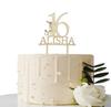 TiTaicor Sweet 16 Cake Topper,Any Name Happy Sweet Sixteen Birthday Cake Topper,Personalized Cake Topper,16th Birthday Custom Topper,Cake Smash Topper,Anniversary Gifts,Rustic Cake Topper. view 1