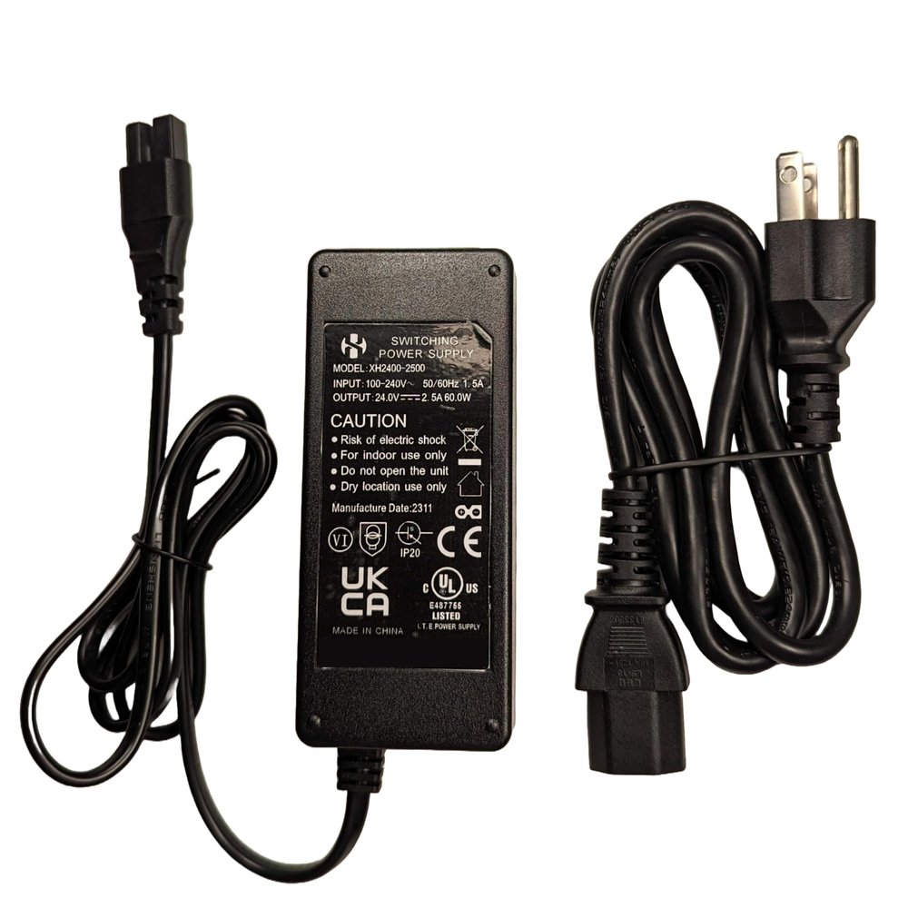 Ucomfy XH2400-2500 OEM 24V AC Adapter for Innov 8072 8954 4A201201 IVP2400-2500, 9209 Shiatsu IVP2400-2010 L201205 YH-3318G Legs Beautician Foot Massager Emson, Replacement by Milestock
