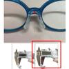 CukYi Nose Bridge Pads Glasses Nose Bridge Bracket,Glasses Nose Pads,2 Pcs Black Silicone Plug-in/Screw-in Eyeglass Nose Pad Replacement Kids U Shaped Plastic Eyewear Transparent Nose Pad Arm view 3