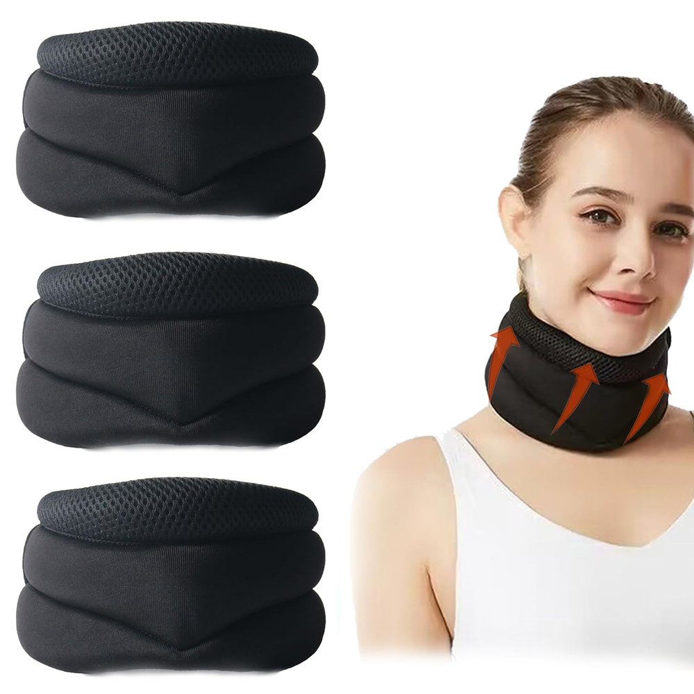 Cervicorrect Neck Brace,Cervicorrect Neck Brace by Healthy Lab Co,Cervical Neck Brace to Stop Snoring,Perfect for Neck Pain Relief and Snoring Prevention in Men Andwomen (3Pcs)