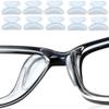 ADAGA Clear Eyeglass Nose Pads, 5 Pairs Anti-slip Pads Nose Cushions Stick on Silicone For Glasses Spectacles Eyeglass Sunglass, 1.8 mm Thick view 1