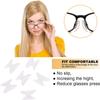 ADAGA Clear Eyeglass Nose Pads, 5 Pairs Anti-slip Pads Nose Cushions Stick on Silicone For Glasses Spectacles Eyeglass Sunglass, 1.8 mm Thick view 3
