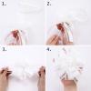 12 Pieces Gift Wrap Ribbon Pull Bows (6" Wide); Easy and Fast Gift Wrapping Accessory for Christmas Gifts, Bows, Baskets, Wine Bottles Decoration, Gift Wrapping and Decoration Present. (White) view 3
