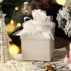 12 Pieces Gift Wrap Ribbon Pull Bows (6" Wide); Easy and Fast Gift Wrapping Accessory for Christmas Gifts, Bows, Baskets, Wine Bottles Decoration, Gift Wrapping and Decoration Present. (White) view 4