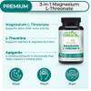 Magnesium L-Threonate Complex with Apigenin and L-theanine, 90 Capsules, Patented Magtein Supplement view 2