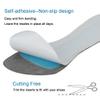 2 Pairs Pigskin High Heel Cushion Insoles, Adhesive Arch Support Sandal Inserts, Anti-Slip Shoe Dress Shoes Inserts Flat Shoe Pain Relief, Leather Cushioning Heel Insoles, L for 9.5-11 Women Shoes view 3