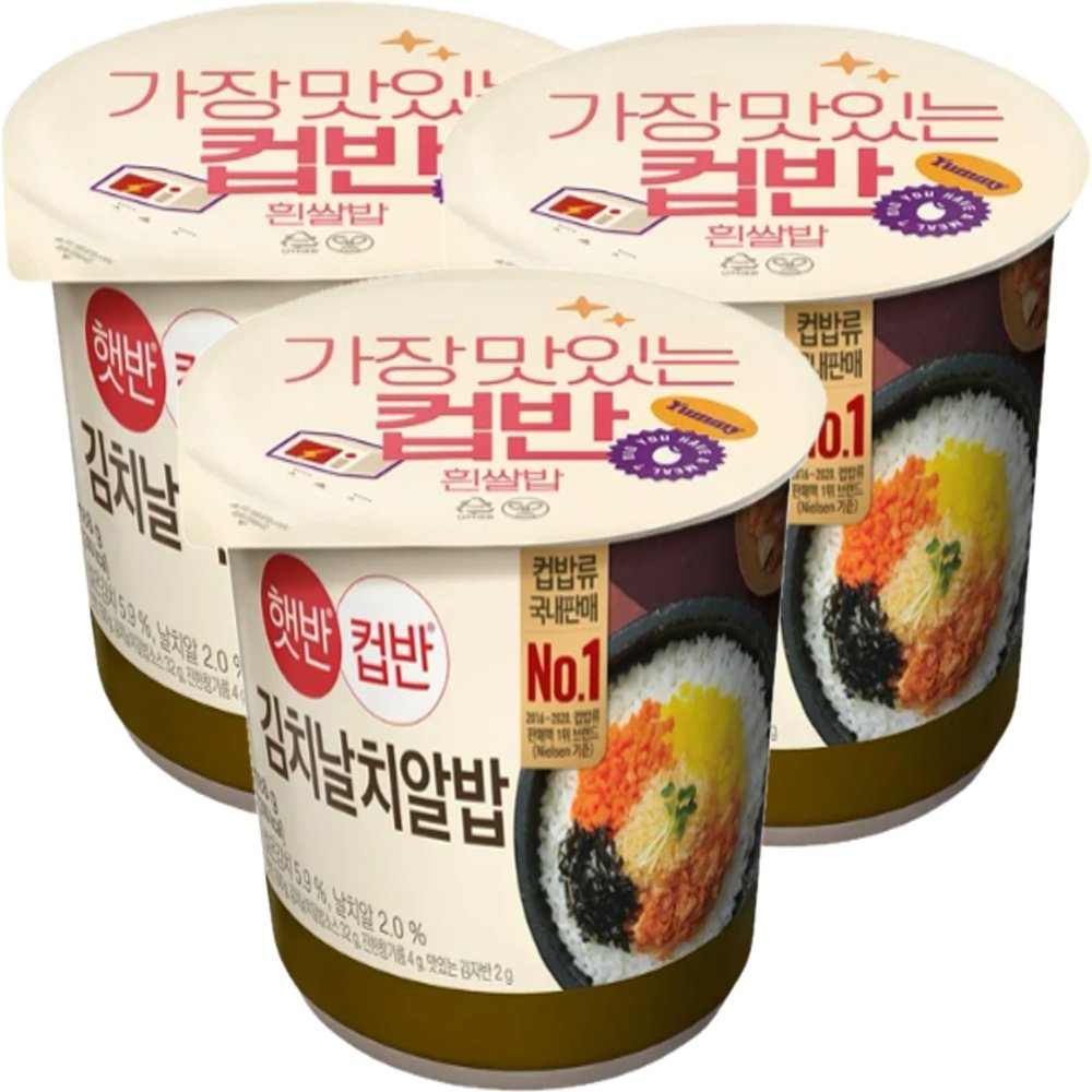 CJ Instant rice Hetbahn CupBan | Kimchi flying fish roe |    (3bowls)