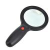 10X Handheld Magnifying Glass with Light - Evenly Lit Viewing Area-Lighted Magnifier for Reading Small Fonts, Low Vision Seniors, Macular Degeneration view 1