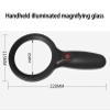 10X Handheld Magnifying Glass with Light - Evenly Lit Viewing Area-Lighted Magnifier for Reading Small Fonts, Low Vision Seniors, Macular Degeneration view 4