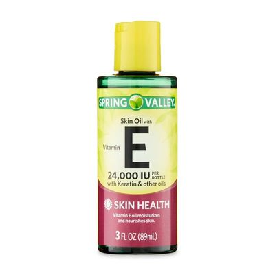 4 TOP CARE Skin Oil with Vitamin E, 24,000 IU, For All Skin Types, Unscented - 3 fl oz