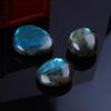 1pc Labradorite Palm Stone Healing Crystals Oval Shape Pocket Stones Worry Stones and Stones for Reiki Release Anxiety Stress Negative view 4