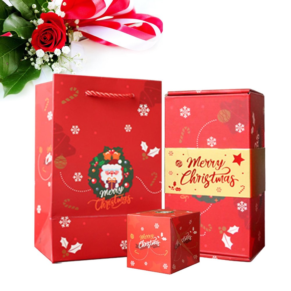 DYFCNP Surprise Gift Box Explosion, Merry Christmas Surprise Gift Boxes for Money and Birthday,2025 Newly Upgrade Pop-Up Explosion Boxes,Folding Christmas Money Box Set (Red 16Boxs)