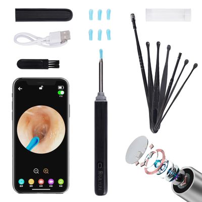 Ear Wax Removal Tool, Ear Cleaner with 1080P HD Camera, Ear Cleaning Kit with Lights, Waterproof Ear Camera with Light, Compatible with iPhone, iPad, Android