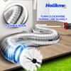 Holikme 30 Feet Dryer Vent Cleaner Kit,Flexible Lint Brush with Drill Attachment, Extends Up to 30 Feet for Easy Cleaning, Synthetic Brush Head, Use with or Without a Power Drill, White view 2