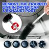 Holikme 30 Feet Dryer Vent Cleaner Kit,Flexible Lint Brush with Drill Attachment, Extends Up to 30 Feet for Easy Cleaning, Synthetic Brush Head, Use with or Without a Power Drill, White view 3