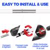 Holikme 30 Feet Dryer Vent Cleaner Kit,Flexible Lint Brush with Drill Attachment, Extends Up to 30 Feet for Easy Cleaning, Synthetic Brush Head, Use with or Without a Power Drill, White view 4