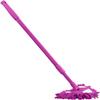ARTSZY Mini Flat Small Head Mop, Household Wall Cleaning Brush, Chenille Mop Car Wash Small Mop Brush, 180 Degree Rotatable, for Cleaning Bathtub, Toilet Surface and Back, Mirror, Glass (Color : Purp view 1