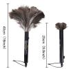 Aldwin Ostrich Feather Duster Retractable 2 Pack,16 inch Genuine Fluffy Natural Handheld Feather Dusters for Cleaning Supplies, Washable,Car, Office, Desk view 2