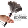 Aldwin Ostrich Feather Duster Retractable 2 Pack,16 inch Genuine Fluffy Natural Handheld Feather Dusters for Cleaning Supplies, Washable,Car, Office, Desk view 3